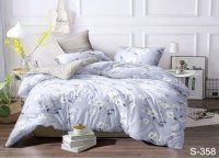 Постельное белье сатин люкс TAG - S358, полуторный